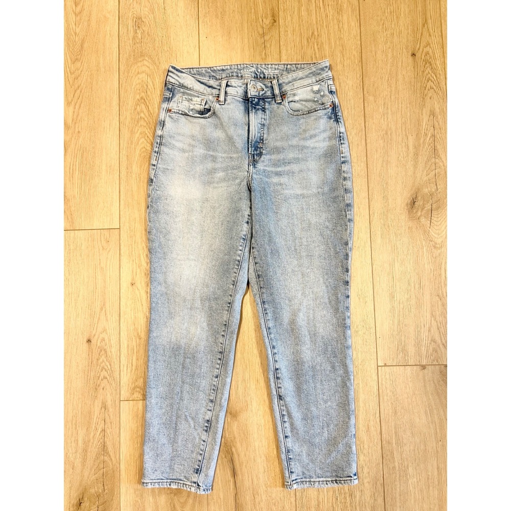 Old Navy OG Straight High Rise Light Wash Teagan Jeans Womens 10 Secret‎ Slim